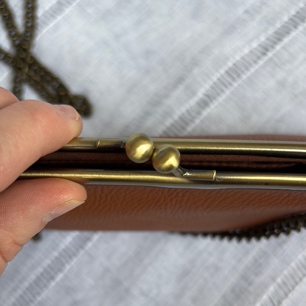 Universal Thread Tan Clutch with Chain Strap. - Picture 8 of 13
